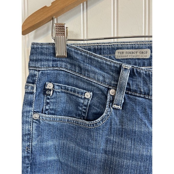 Adriano Goldschmied The Tomboy Crop 32 Relaxed Straight Crop Jeans Women's - Picture 3 of 14